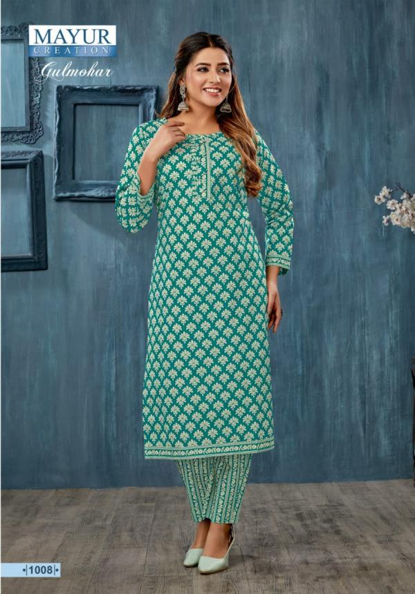 Mayur Gulmohar Vol-1 Cotton Exclusive Designer Kurti With Pant Collection